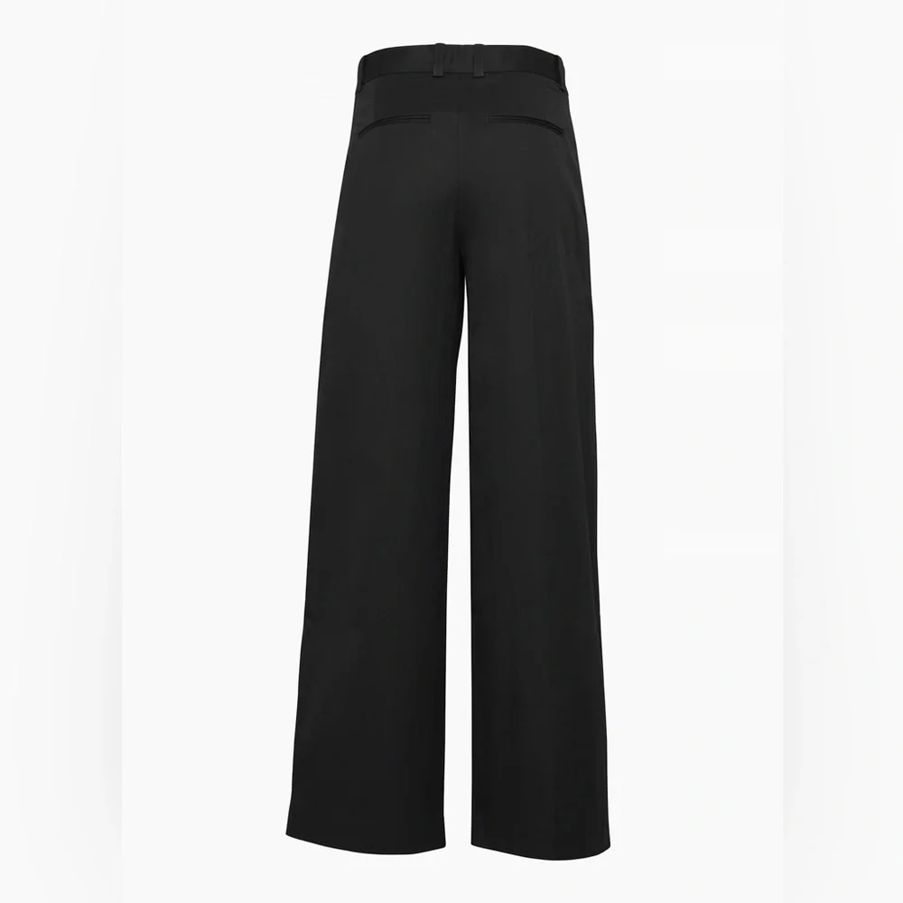 NWT Aritzia Babaton Inbound pleated front Wide Leg mid rise pants size 2 - Picture 3 of 12